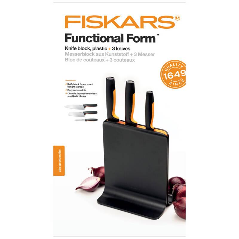 Sada kuchyňských nožů Fiskars Functional Form 3 ks blok