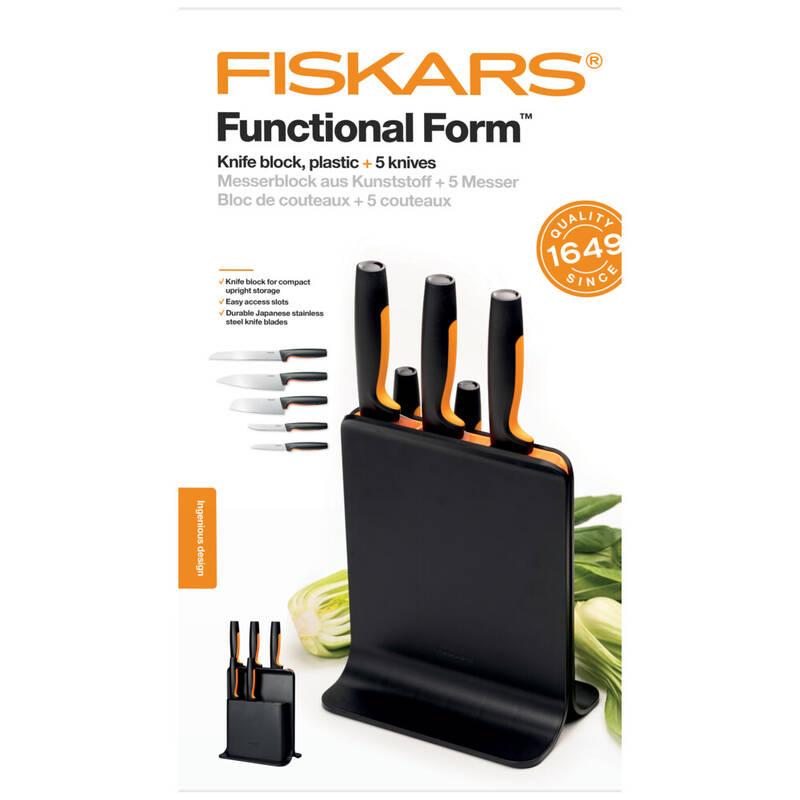 Sada kuchyňských nožů Fiskars Functional Form 5 ks blok, Sada, kuchyňských, nožů, Fiskars, Functional, Form, 5, ks, blok