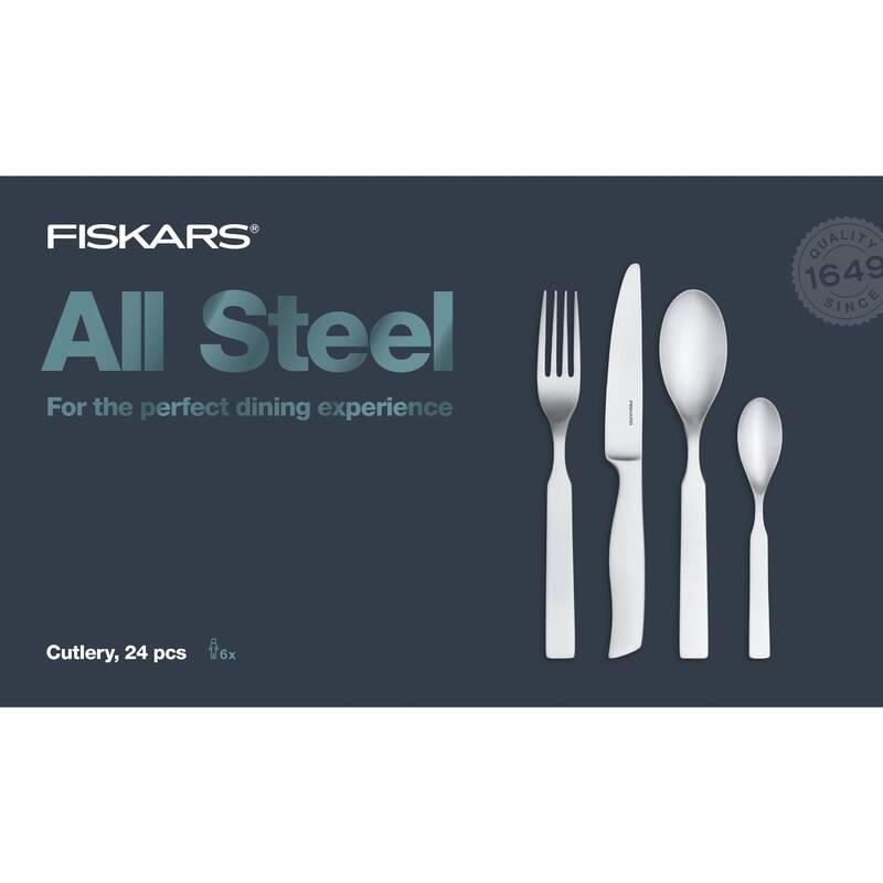 Sada příborů Fiskars All Steel 24 ks, Sada, příborů, Fiskars, All, Steel, 24, ks