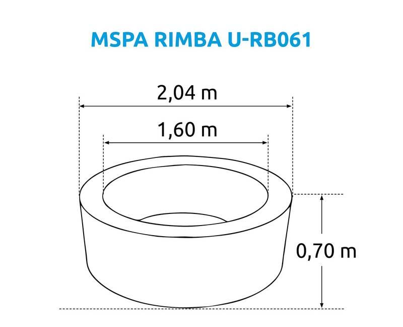 Vířivka MSpa Rimba U-RB061, Vířivka, MSpa, Rimba, U-RB061