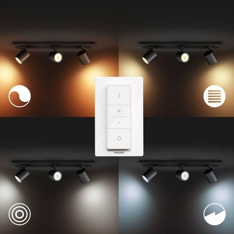 Bodové svítidlo Philips Hue Runner White Ambiance 3 Spot černé