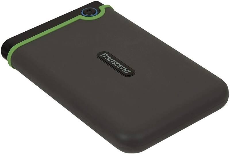 Externí pevný disk 2,5" Transcend StoreJet 25M3S 2TB, USB 3.0 šedý zelený