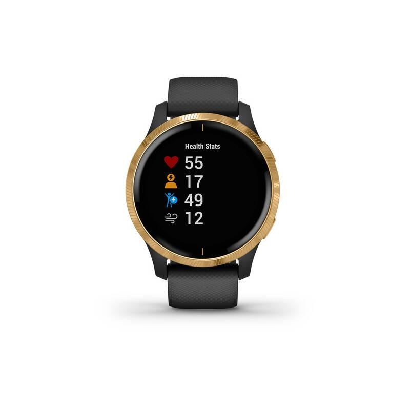 GPS hodinky Garmin Venu Gold Black
