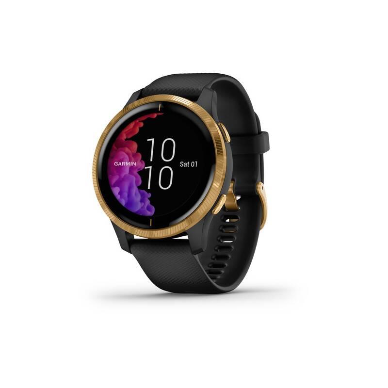 GPS hodinky Garmin Venu Gold Black