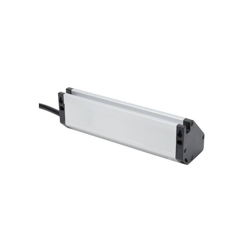 Kabel prodlužovací Solight 3x zásuvka, 2x USB, rohový design, 1,5m stříbrný, Kabel, prodlužovací, Solight, 3x, zásuvka, 2x, USB, rohový, design, 1,5m, stříbrný
