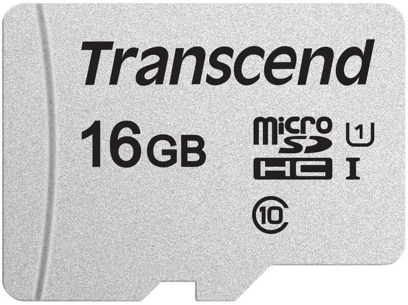 Paměťová karta Transcend 300S microSDHC 16GB UHS-I U1 adapter