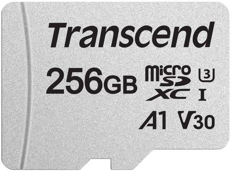 Paměťová karta Transcend 300S microSDXC 256GB UHS-I U3 V30 A1 adapter, Paměťová, karta, Transcend, 300S, microSDXC, 256GB, UHS-I, U3, V30, A1, adapter