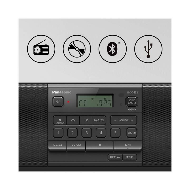 Radiopřijímač s CD Panasonic RX-D552E-K černý