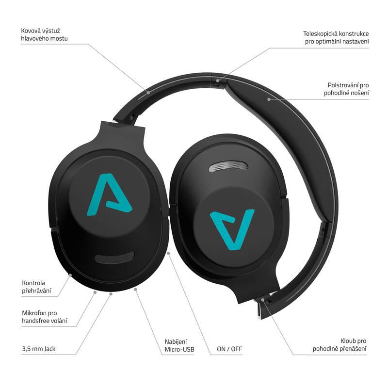 Sluchátka LAMAX Muse2 černá