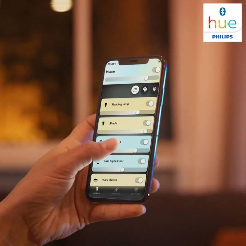 Stropní svítidlo Philips Hue Aurelle White Ambiance panel čtvercový 30x30cm bílé