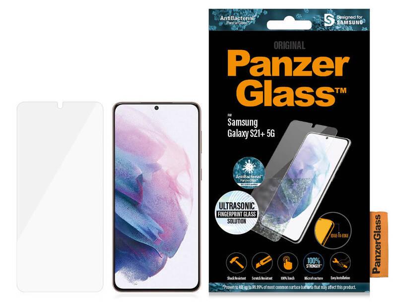 Tvrzené sklo PanzerGlass Edge-to-Edge Antibacterial na Samsung Galaxy S21 5G