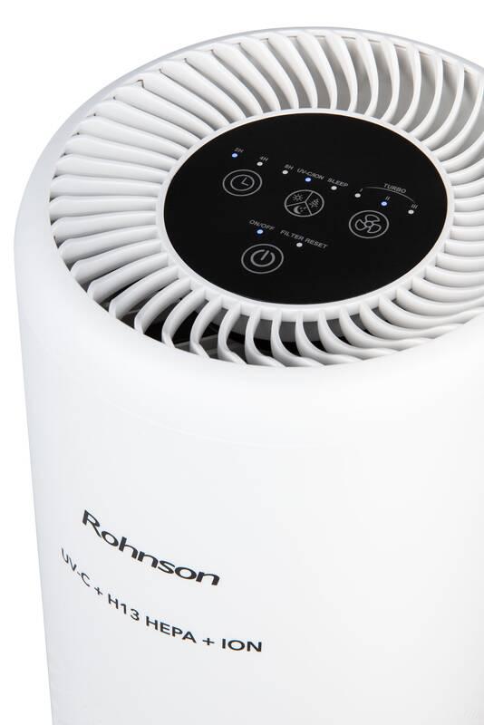 Čistička vzduchu Rohnson R-9460 UV-C, H13 HEPA, ION bílá