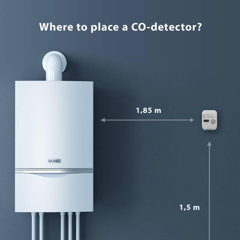 Detektor oxidu uhelnatého Smartwares RM370 bílý