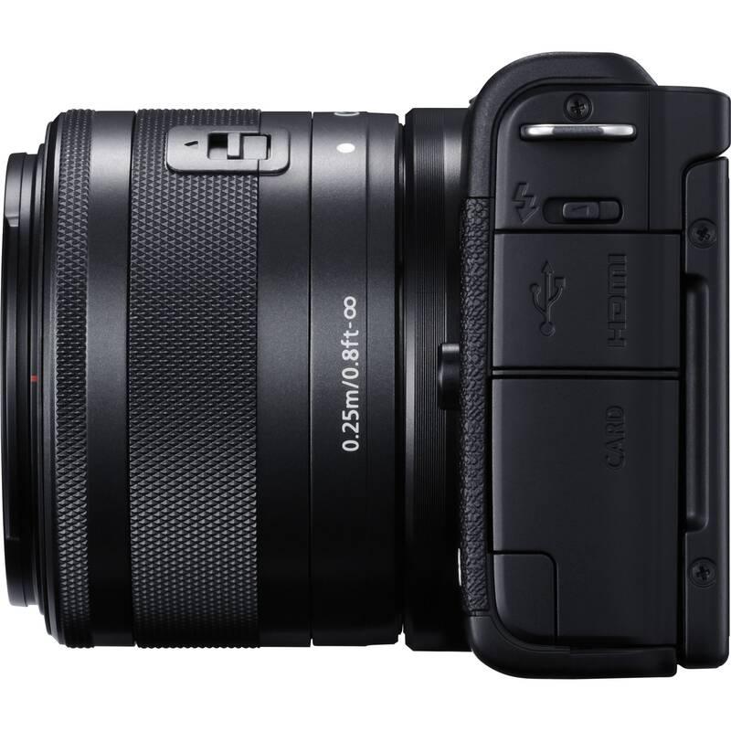Digitální fotoaparát Canon EOS M200 EF-M 15-45 IS STM Web Cam Kit černý
