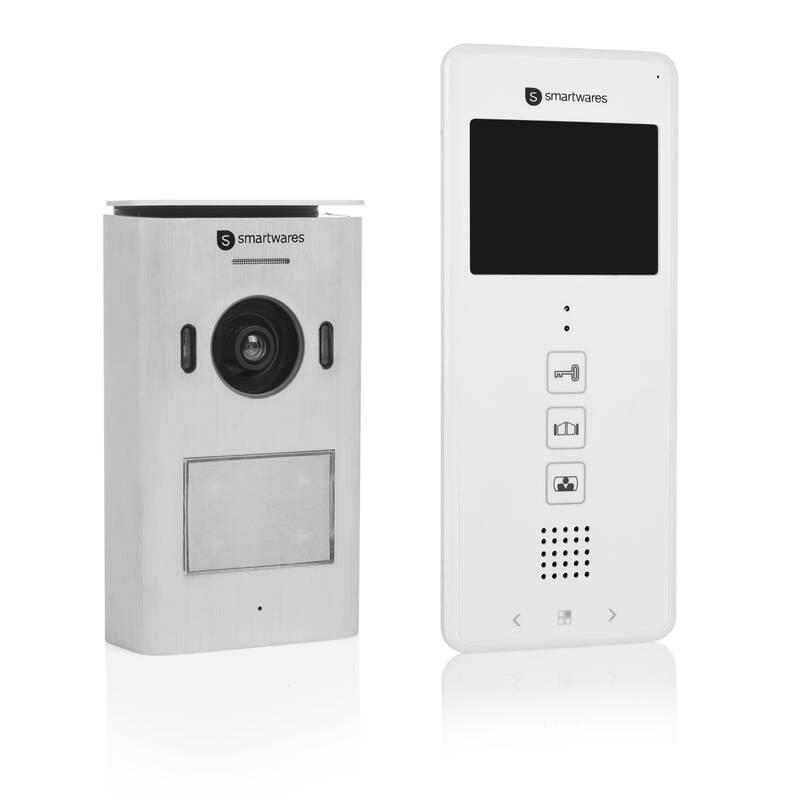 Dveřní videotelefon Smartwares DIC-22112 stříbrný bílý