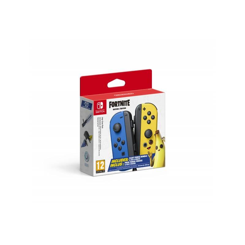 Gamepad Nintendo SWITCH Joy-Con Pair Fortnite Edition modrý žlutý