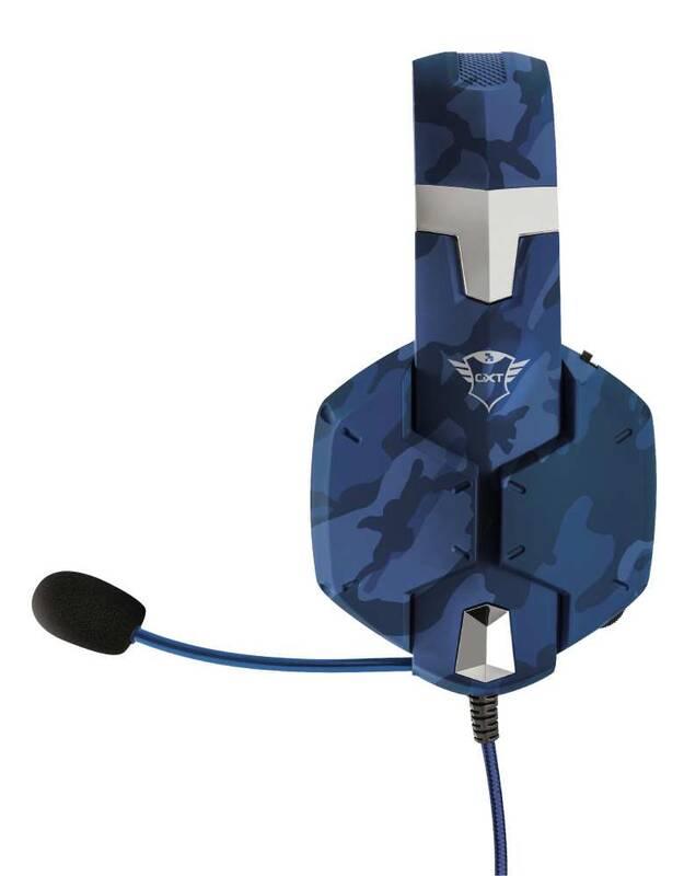 Headset Trust GXT 322B Carus - camo blue