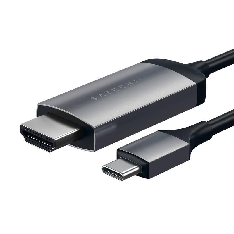 Kabel Satechi USB-C HDMI 4K, 1,8 m šedý