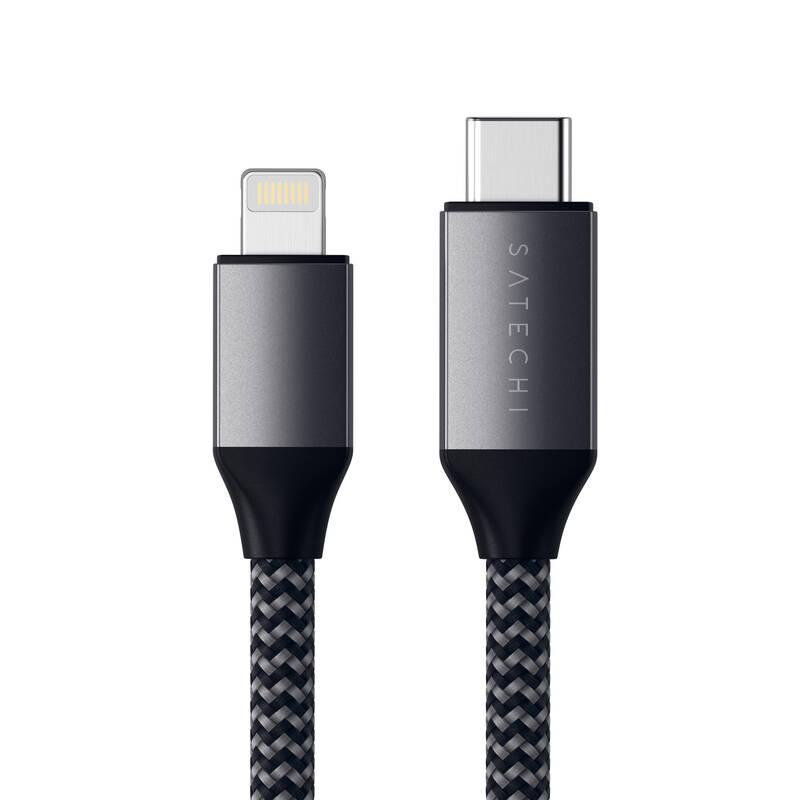 Kabel Satechi USB-C Lightning 1,8m šedý