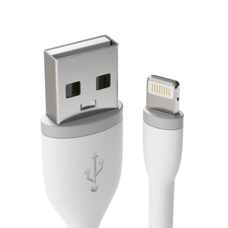 Kabel Satechi USB Lightning MFi, 25 cm bílý