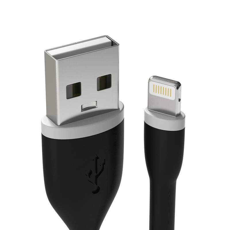 Kabel Satechi USB Lightning MFi, 25 cm černý