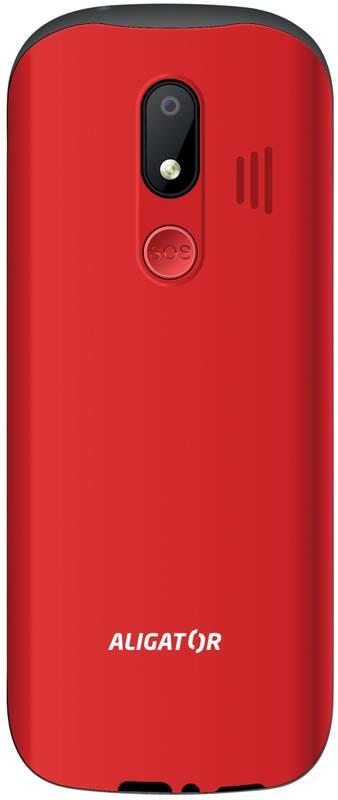 Mobilní telefon Aligator A830 Senior stojánek červený, Mobilní, telefon, Aligator, A830, Senior, stojánek, červený