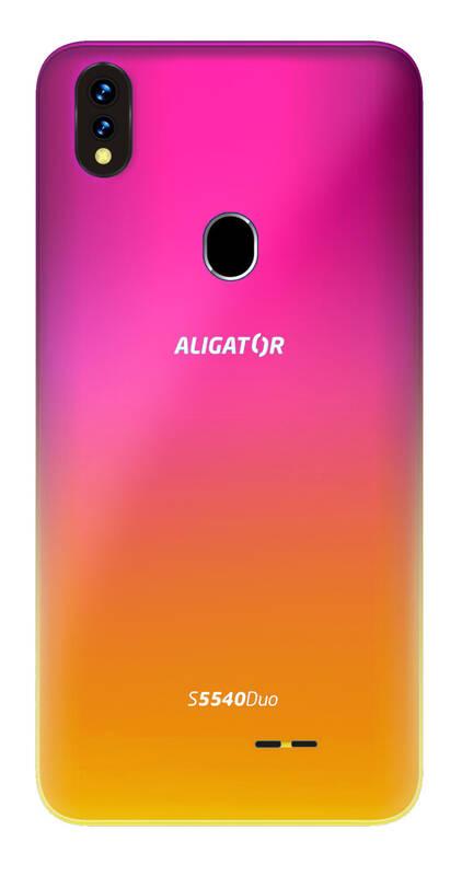 Mobilní telefon Aligator S5540 Senior růžový zlatý