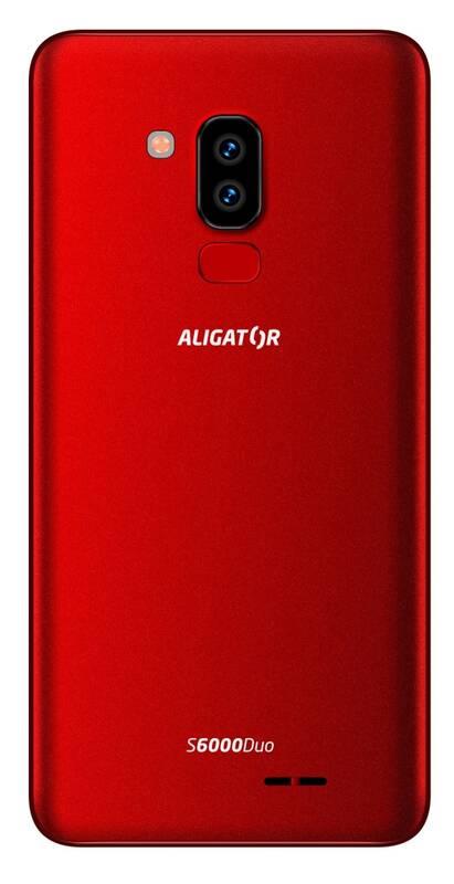Mobilní telefon Aligator S6000 Senior červený