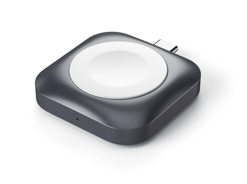 Nabíječka Satechi USB-C Magnetic Charging Dock pro Apple Watch šedá