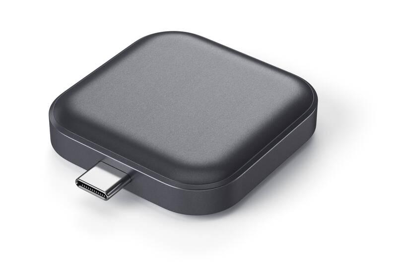 Nabíječka Satechi USB-C Magnetic Charging Dock pro Apple Watch šedá