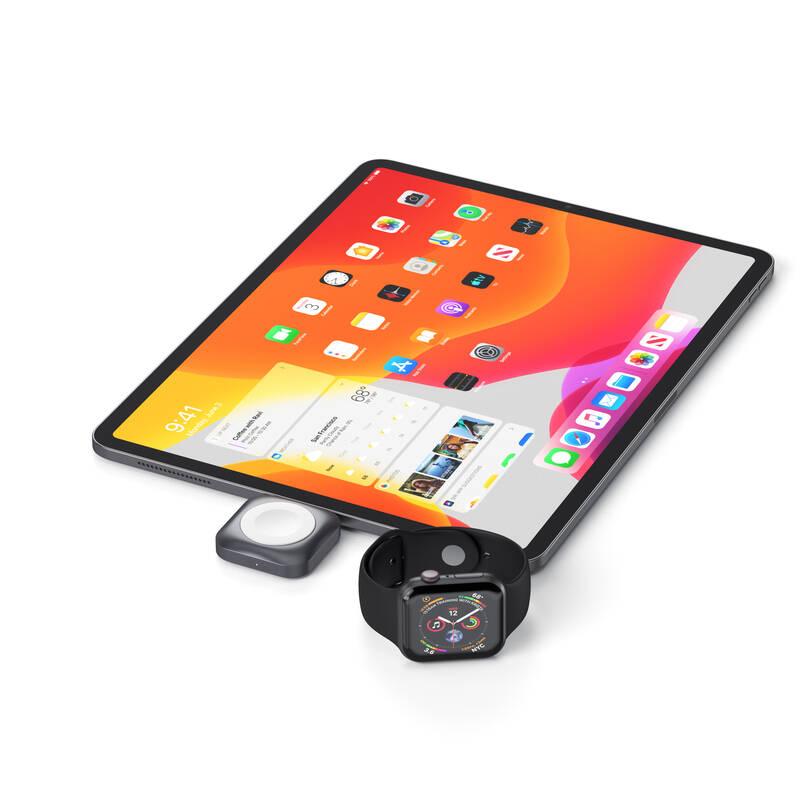 Nabíječka Satechi USB-C Magnetic Charging Dock pro Apple Watch šedá