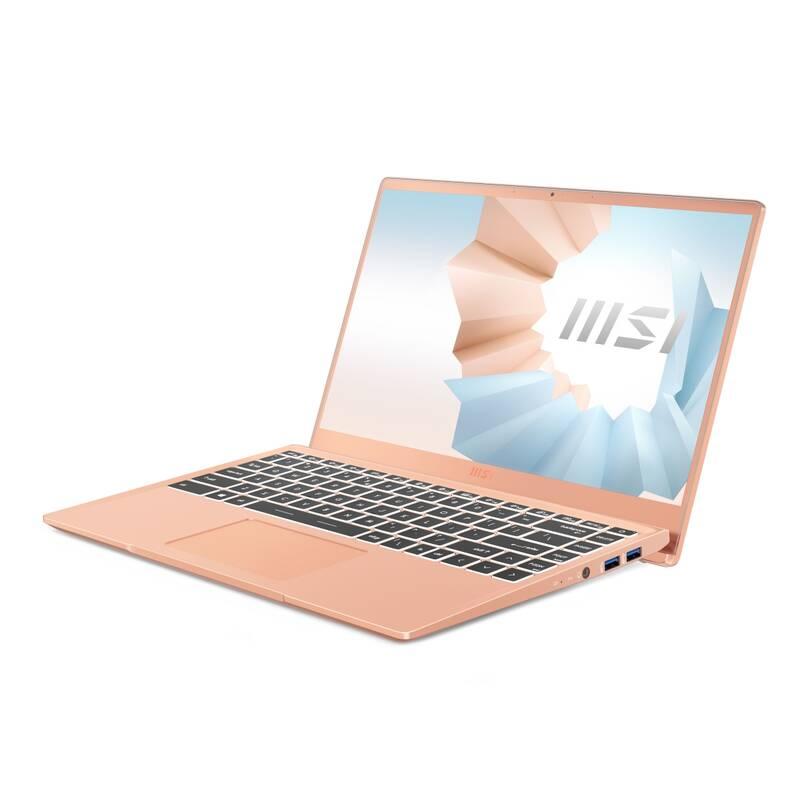 Notebook MSI Modern 14 B11SB-214CZ růžový béžový