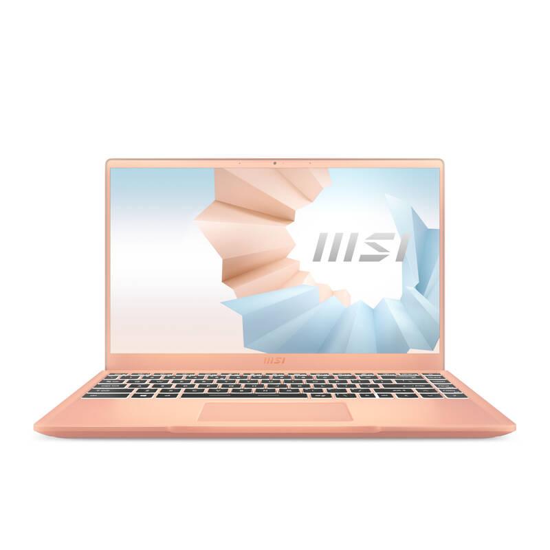 Notebook MSI Modern 14 B11SB-214CZ růžový béžový