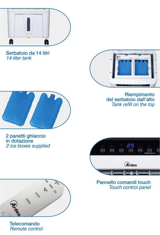 Ochlazovač vzduchu Ardes R14 bílý, Ochlazovač, vzduchu, Ardes, R14, bílý