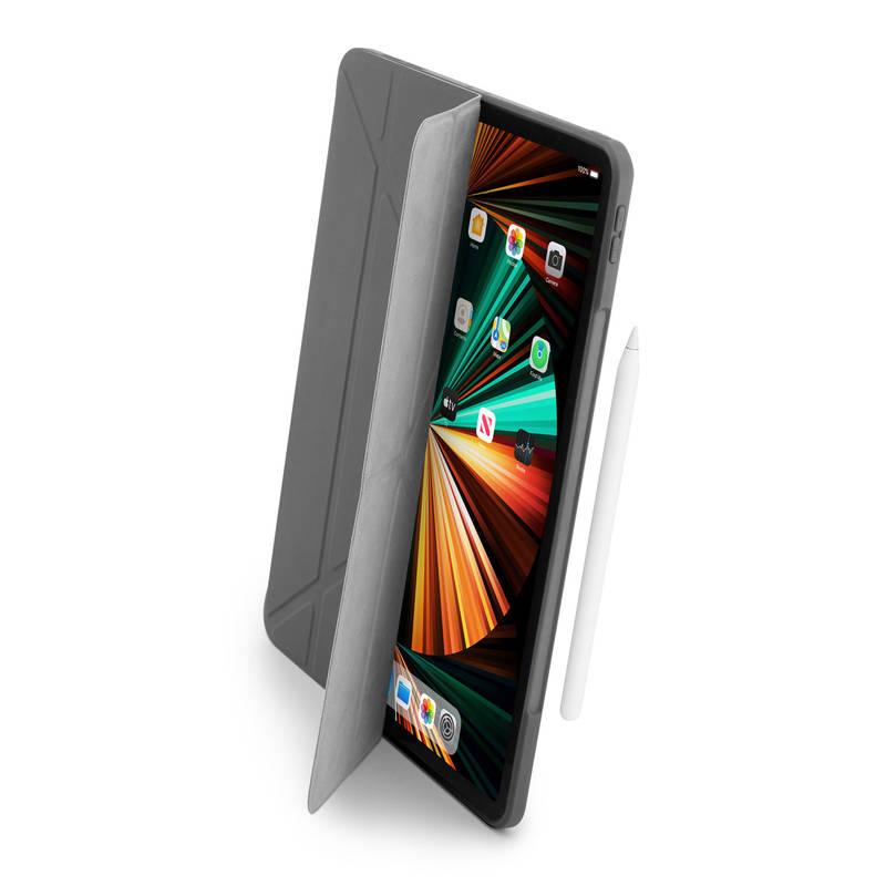 Pouzdro na tablet Pipetto Origami na Apple iPad Pro 12,9“ šedé
