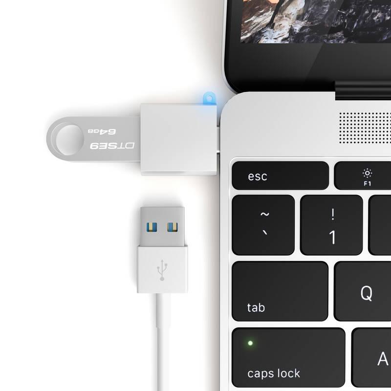 Redukce Satechi USB 3.0 USB-C stříbrná