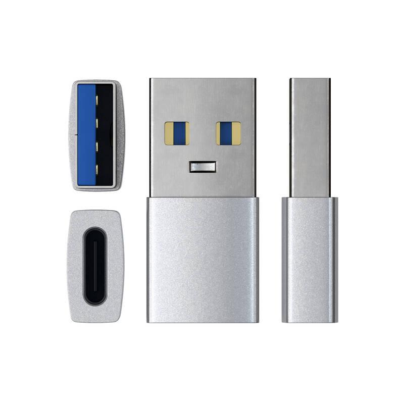 Redukce Satechi USB-C USB 3.0 stříbrná