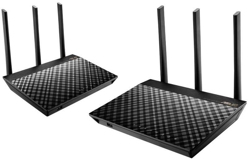 Router Asus RT-AC67U AC1900 - 2-pack černý