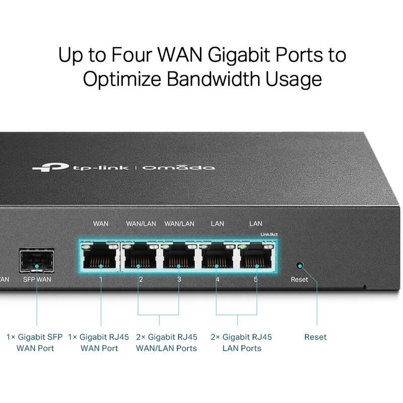 Router TP-Link TL-ER7206 VPN Omada SDN šedý, Router, TP-Link, TL-ER7206, VPN, Omada, SDN, šedý