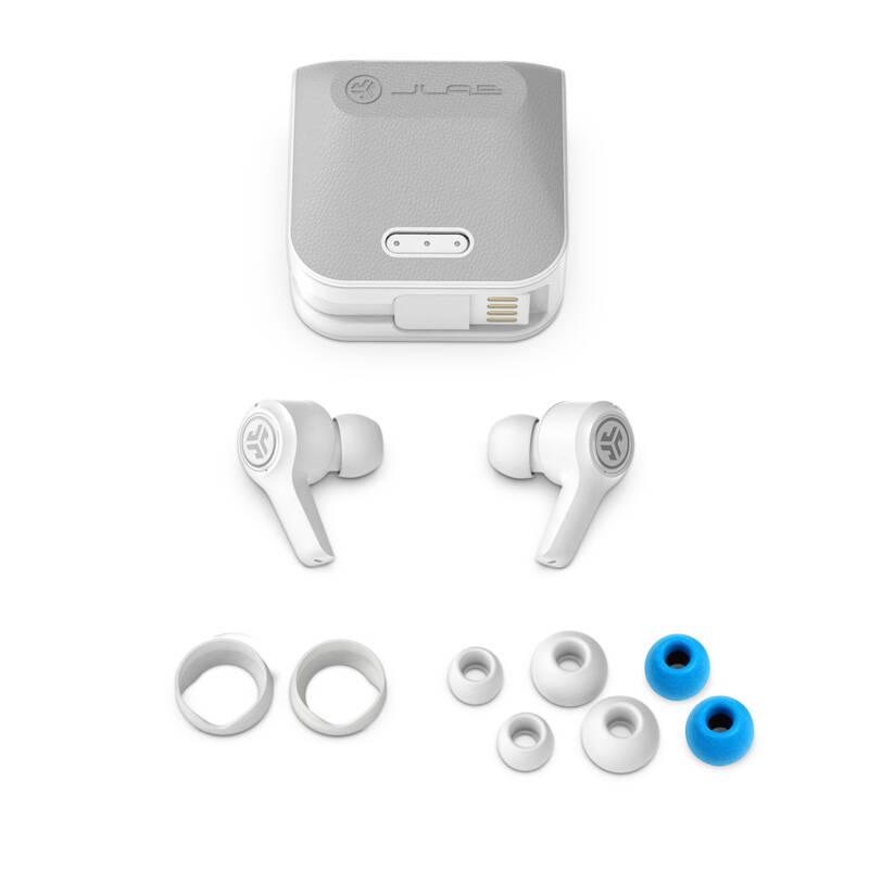 Sluchátka JLab JBuds Air Executive True Wireless bílá