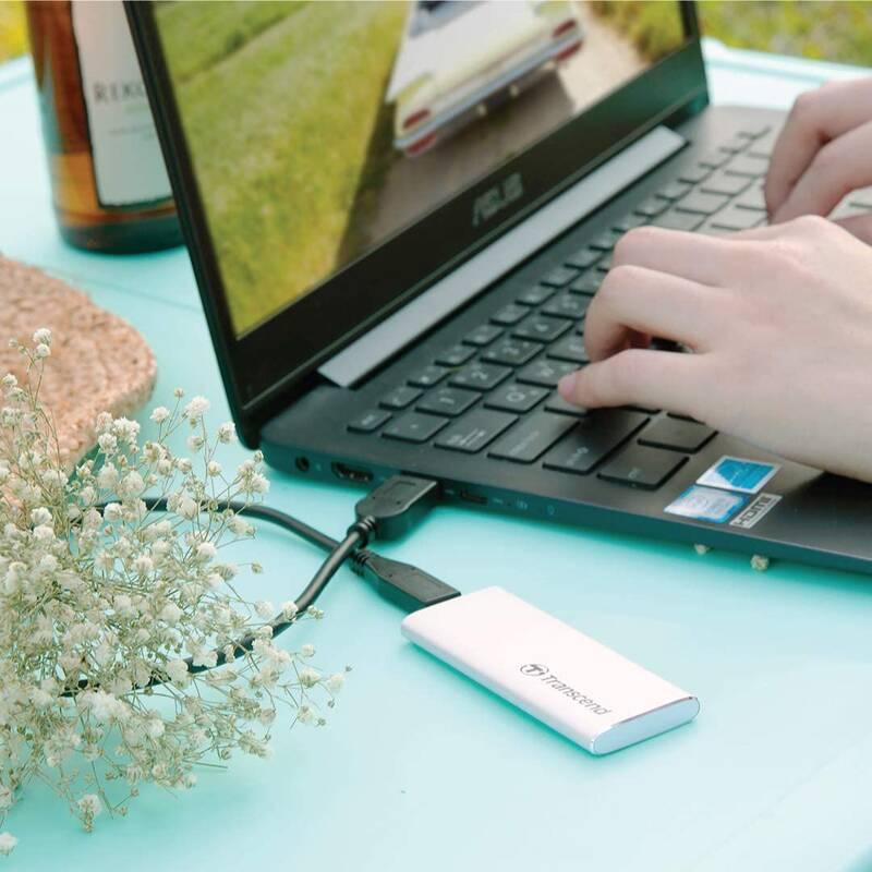 SSD externí Transcend ESD240C 480GB USB 3.1 Gen2 stříbrný