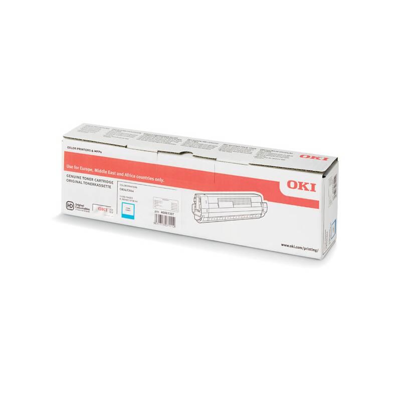 Toner OKI C834 C844, 10 000 stran modrý, Toner, OKI, C834, C844, 10, 000, stran, modrý