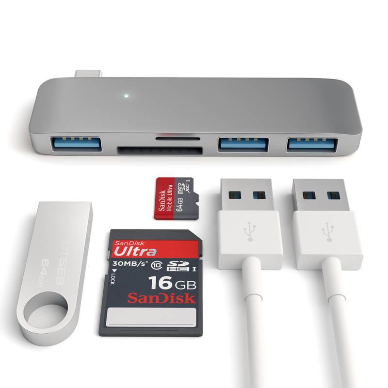 USB Hub Satechi USB-C Combo Hub šedý