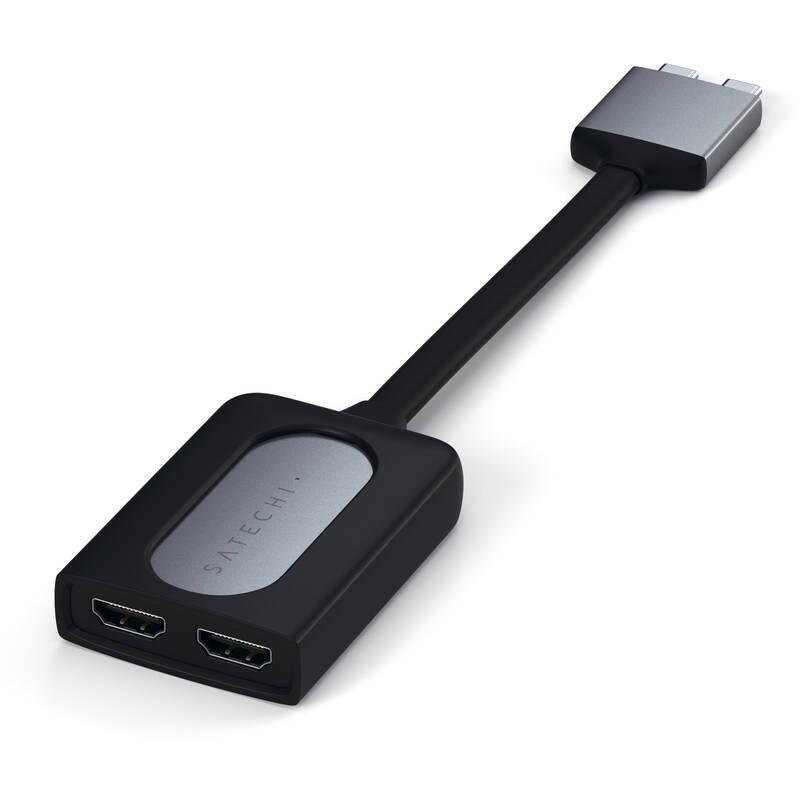 USB Hub Satechi USB-C Dual HDMI Adapter šedá, USB, Hub, Satechi, USB-C, Dual, HDMI, Adapter, šedá