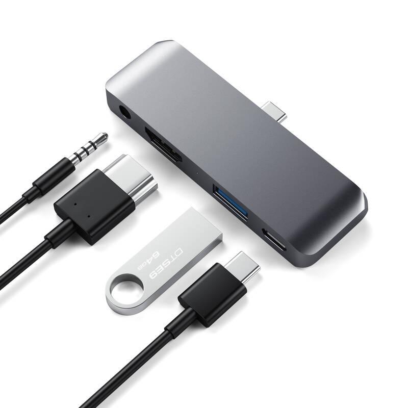 USB Hub Satechi USB-C Mobile Pro Hub šedý