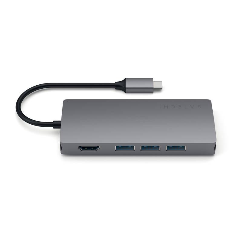 USB Hub Satechi USB-C Multi-Port Adapter šedá