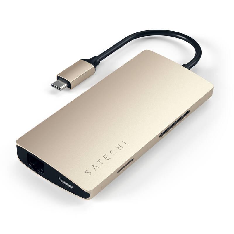 USB Hub Satechi USB-C Multi-Port Adapter zlatá