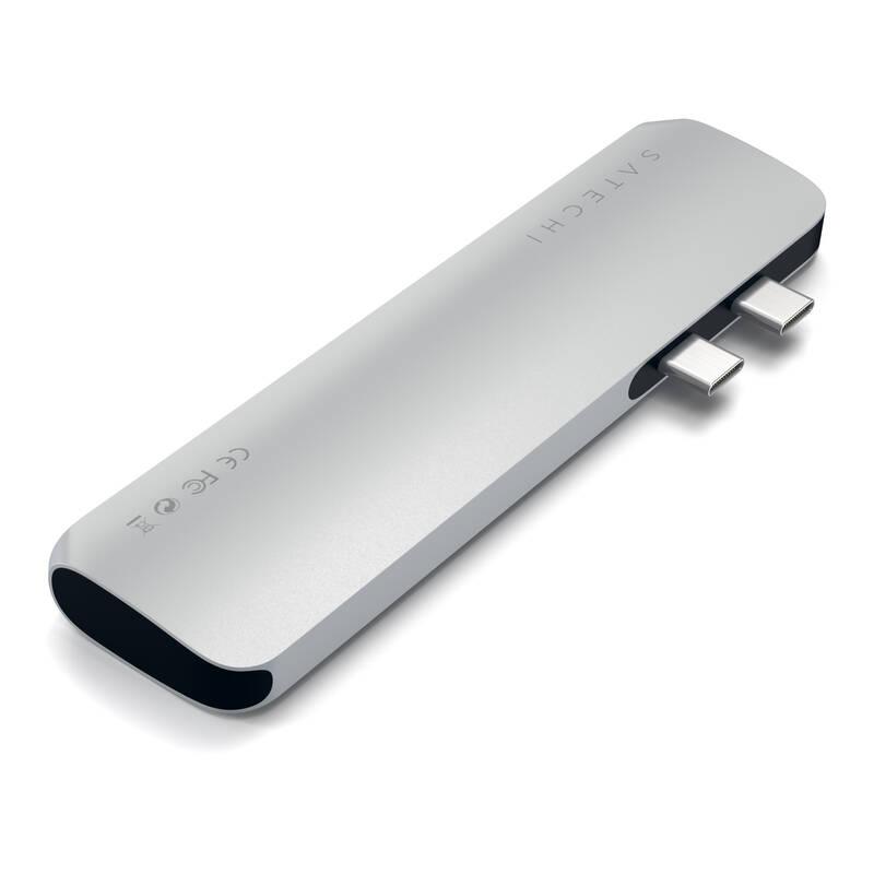 USB Hub Satechi USB-C PRO Hub stříbrný, USB, Hub, Satechi, USB-C, PRO, Hub, stříbrný