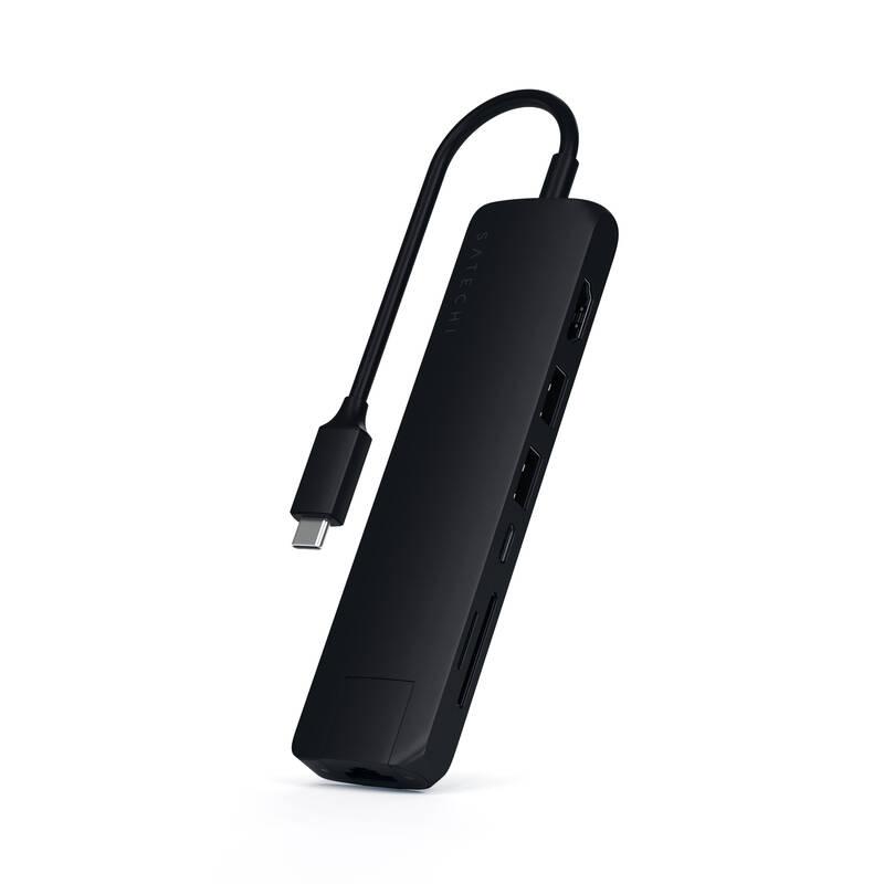 USB Hub Satechi USB-C Slim Multiport černý