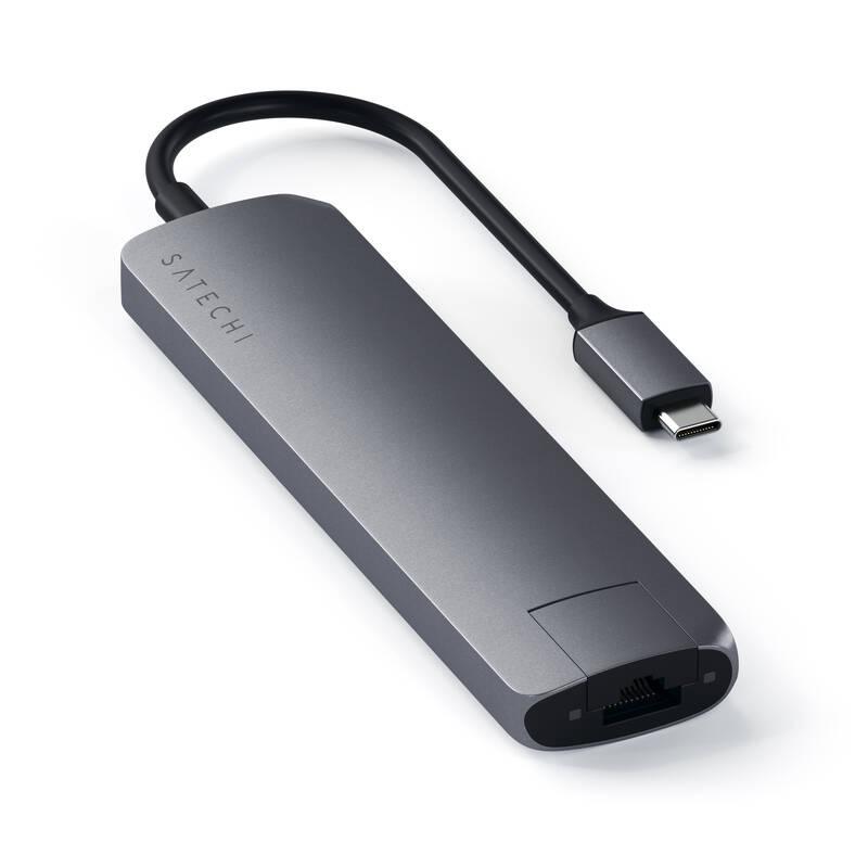 USB Hub Satechi USB-C Slim Multiport šedý